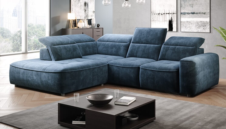 Cosmo blauwe loungesalon