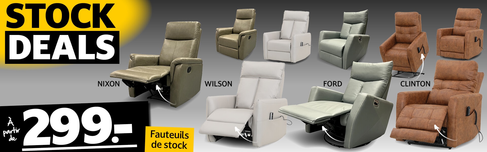 Stock Deals chez Seats and Sofas
