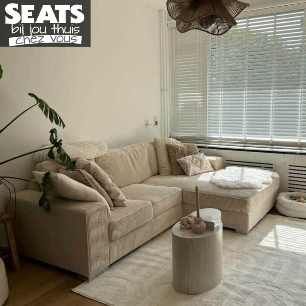 California canapé d'angle beige Seats and Sofas