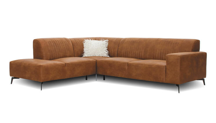 Bellagio canapé d'angle marron