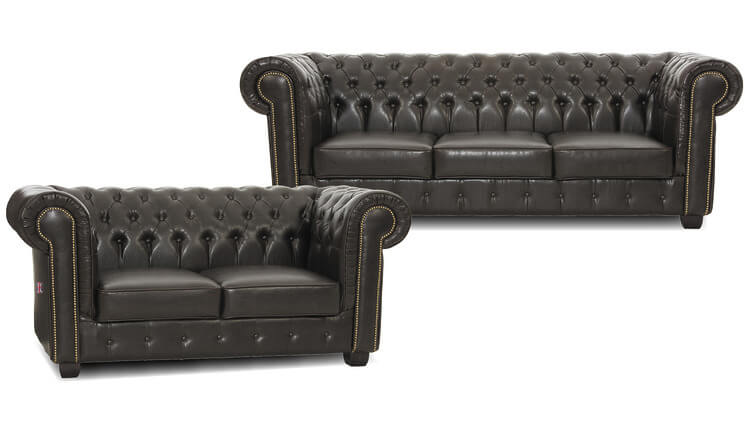Chesterfield salons donkerbruin